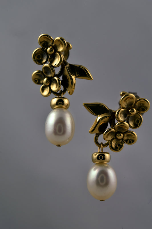 Two Flowers Earrings